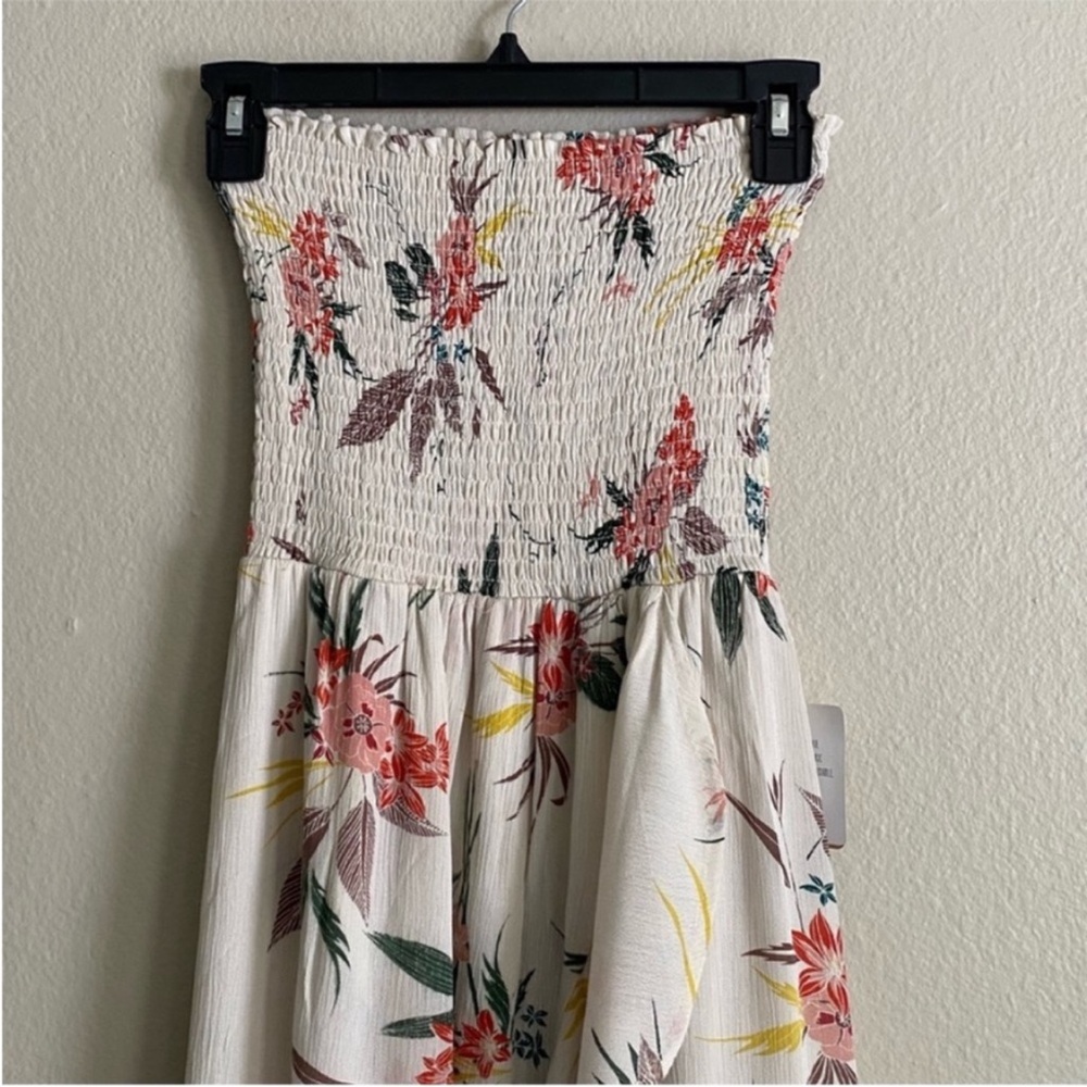 Taylor & Sage Bohemian Strapless Shirred Floral Maxi Women’s Dress✨